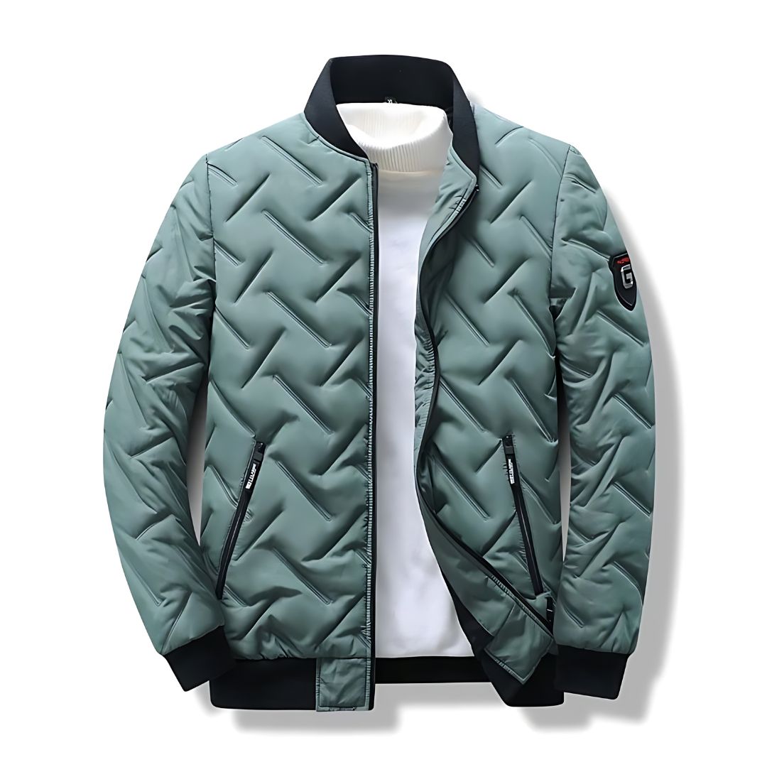 Doudoune au style bombers matelassée pour homme