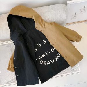 Veste coupe-vent à capuche réversible pour garçon
